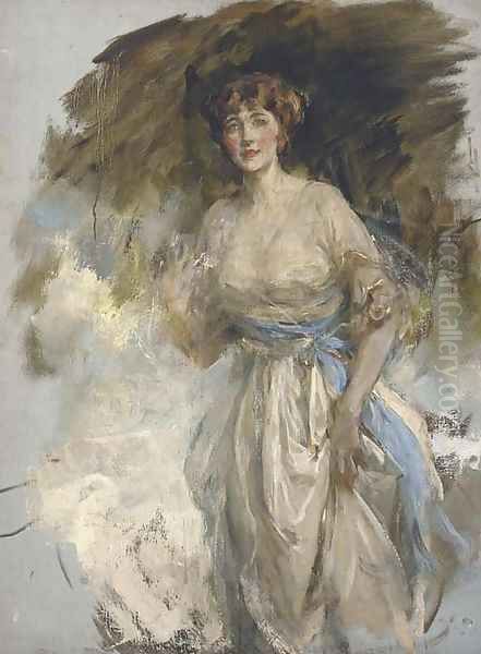 Portrait of Lady Grace Dance Oil Painting by James Jebusa Shannon