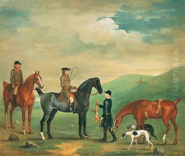 The 4th Lord Craven coursing at Ashdown Park Oil Painting by James Seymour