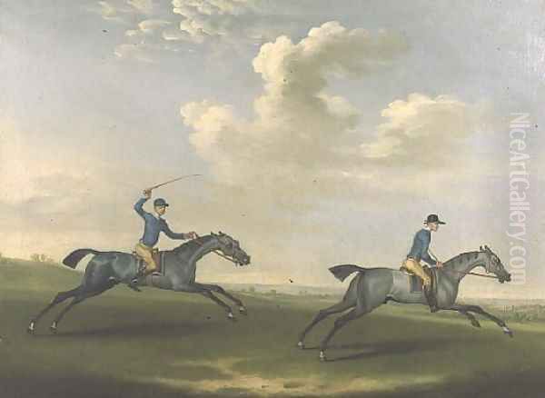 Two racehorses being exercised, 1737 Oil Painting by James Seymour