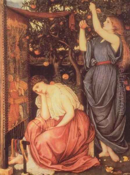 Penelope Oil Painting by John Roddam Spencer Stanhope