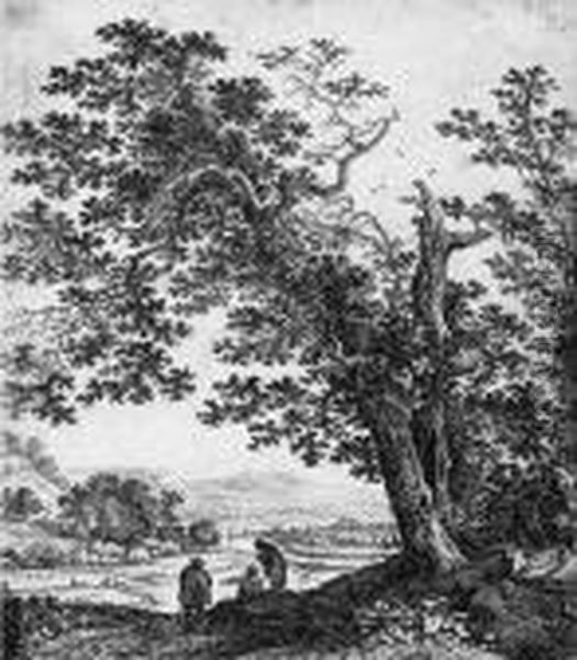 Der Grose Baum Oil Painting by Herman Saftleven