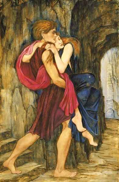 The Escape Oil Painting by John Roddam Spencer Stanhope