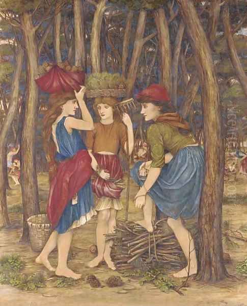 The pinewoods of Viareggio by John Roddam Spencer Stanhope