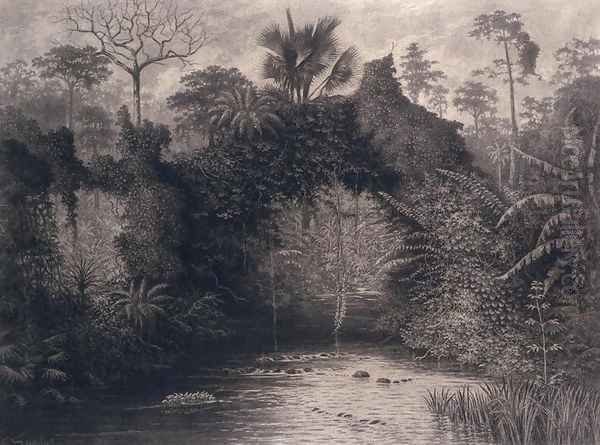 View of the Gulf of Biafra, West Africa, 1877 Oil Painting by Emma Sandys