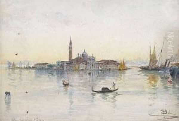 San Giorgio Maggiore At Venice Oil Painting by Paolo Sala