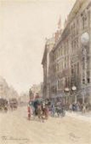 The Strand, London Oil Painting by Paolo Sala