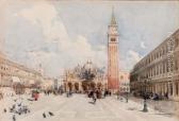 Piazza San Marco,venezia Oil Painting by Paolo Sala