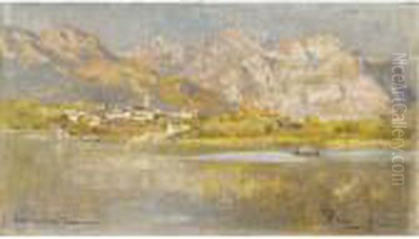 Lago D'annone Oil Painting by Paolo Sala