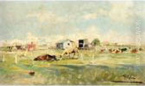 On The Farm Oil Painting by Paolo Sala