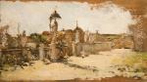 Veduta Di Chioggia Oil Painting by Juan Pablo Salinas Y Teruel