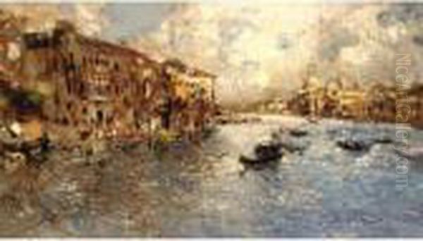 Vista Del Gran Canal, Venecia (view Along The Grand Canal, Venice) by Juan Pablo Salinas Y Teruel