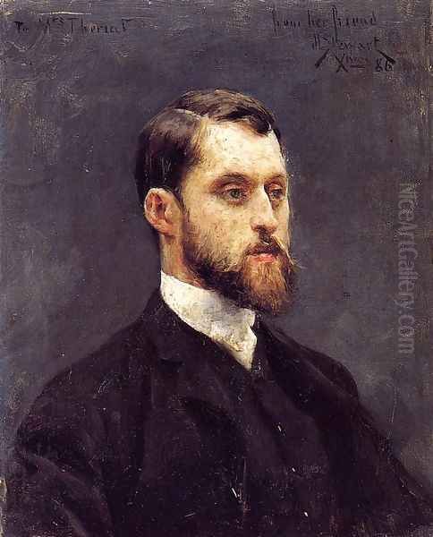 Self Portrait Oil Painting by Julius LeBlanc Stewart