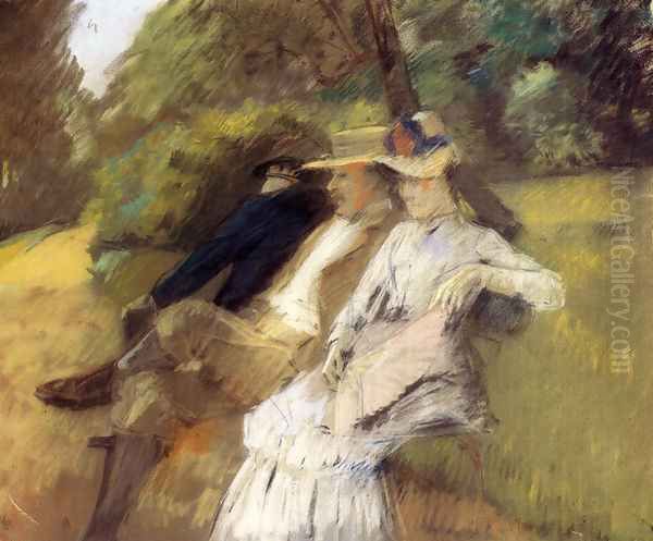 In The Park Oil Painting by Julius LeBlanc Stewart