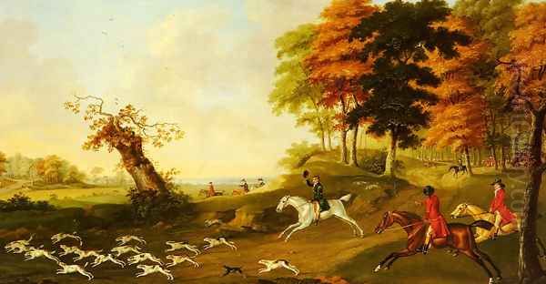 Fox Hunting Oil Painting by John Nost Sartorius