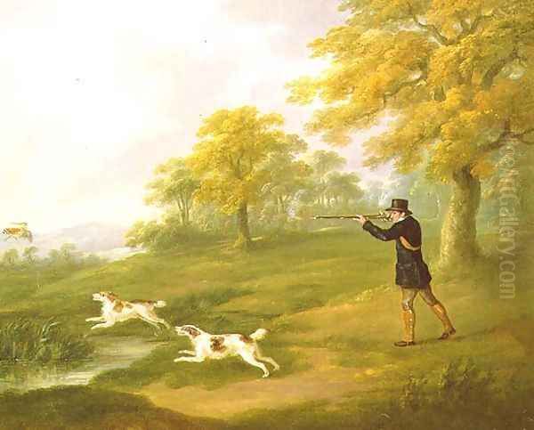 Woodcock Shooting, 1820 Oil Painting by John Nost Sartorius