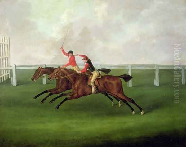 Dungannon beating Rockingham, 1768 Oil Painting by John Nost Sartorius