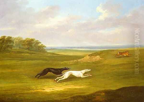 Running, a Coursing Scene, 1816 Oil Painting by John Nost Sartorius