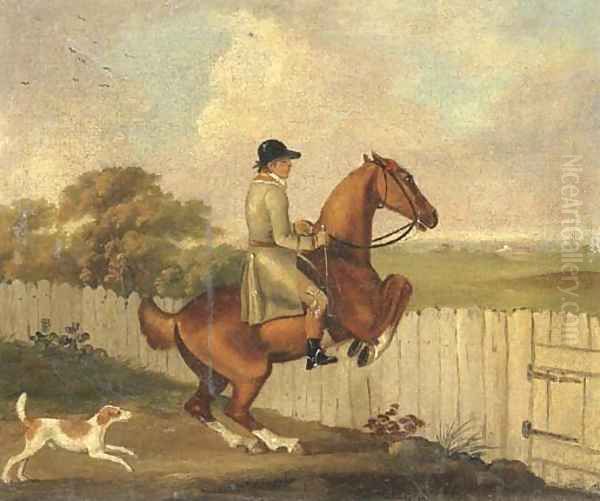 Taking the Fence Oil Painting by John Nost Sartorius