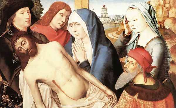 Lamentation 1490s Oil Painting by Master of the Saint Lucy Legend