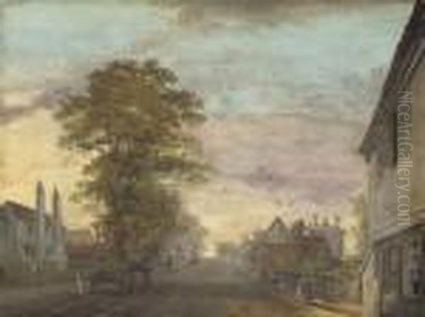 Old Charlton, Kent Oil Painting by Paul Sandby