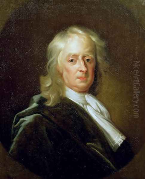 Portrait of Sir Isaac Newton 1646-1727 1726 Oil Painting by Enoch Seeman