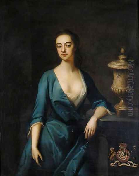 Portrait of Henrietta Louisa Jeffreys Oil Painting by Enoch Seeman