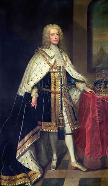 George II 1683-1760 Oil Painting by Enoch Seeman