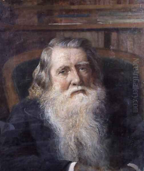 Portrait of John Ruskin 1819-1900 1898-99 Oil Painting by Joseph Arthur Palliser Severn