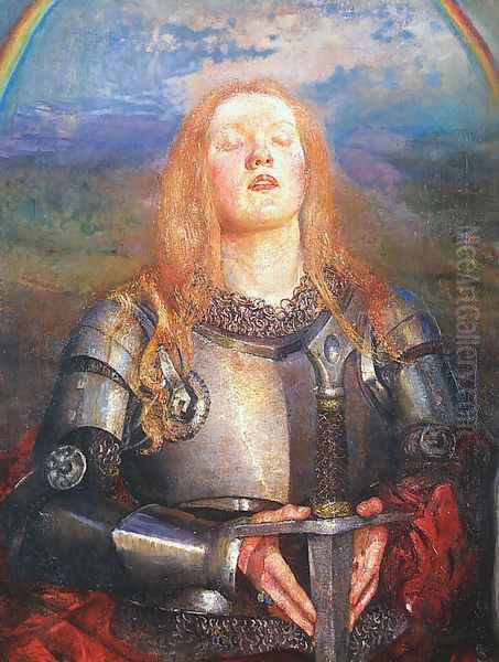 Joan of Arc Oil Painting by Annie Louise Swynnerton