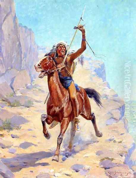 The Triumph Oil Painting by Charles Schreyvogel