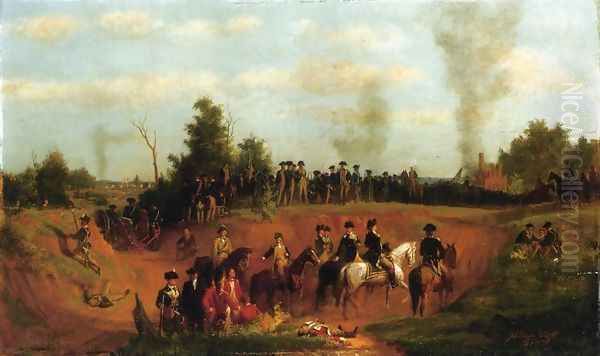 American Battle Scene Oil Painting by Julian Scott