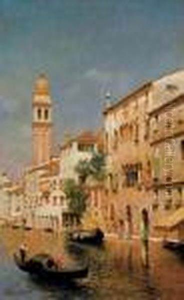 Canale Dei Greci, Venice Oil Painting by Rubens Santoro