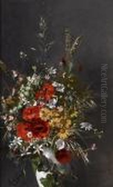 Summer Bouquet Oil Painting by Rubens Santoro