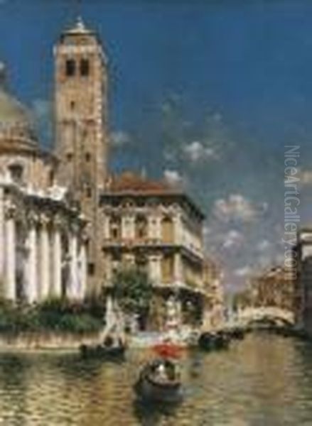 San Geremia, With Palazzo Labia, Venice Oil Painting by Rubens Santoro