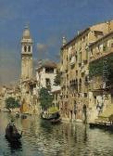 Canal Dei Greci Oil Painting by Rubens Santoro