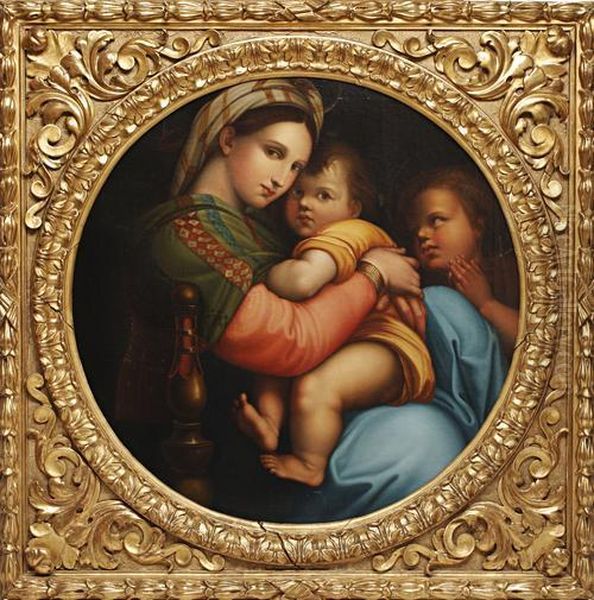 Madonna Della Sedia Oil Painting by Raphael (Raffaello Sanzio of Urbino)