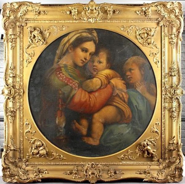 Madonna Della Sedia Oil Painting by Raphael (Raffaello Sanzio of Urbino)