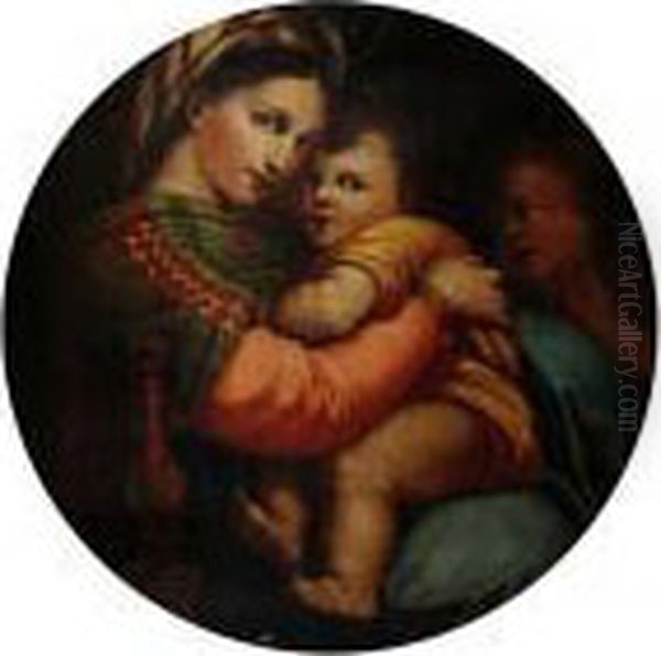 Madonna Della Sedia Oil Painting by Raphael (Raffaello Sanzio of Urbino)