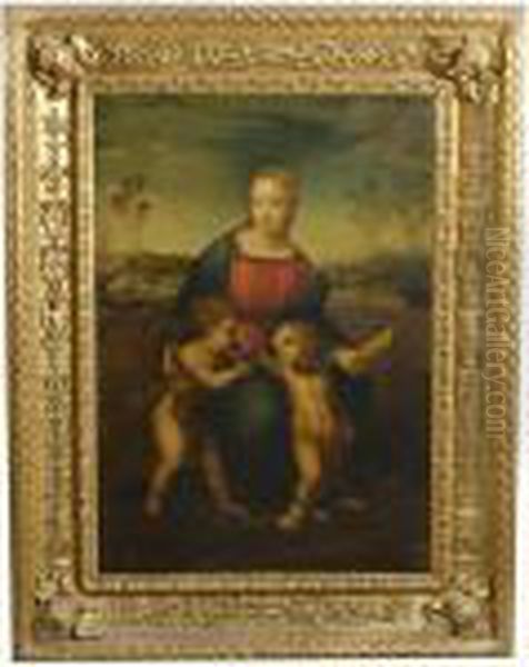 Madonna Del Cardellino Oil Painting by Raphael (Raffaello Sanzio of Urbino)