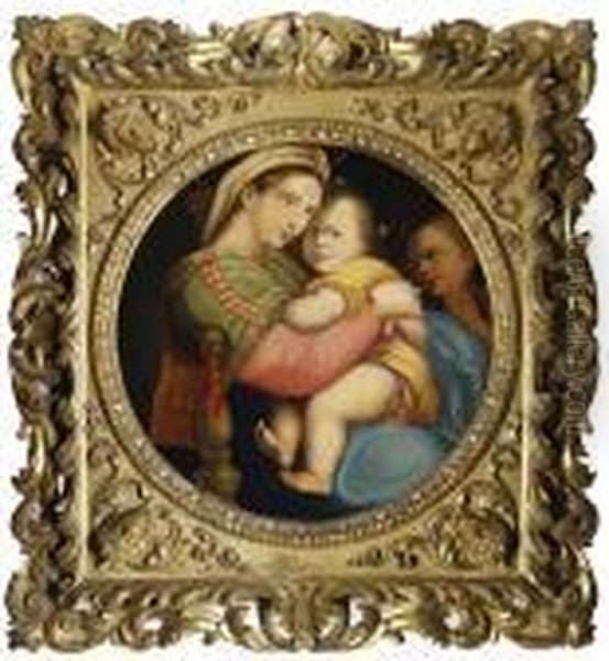 Madonna Della Sedia Oil Painting by Raphael (Raffaello Sanzio of Urbino)