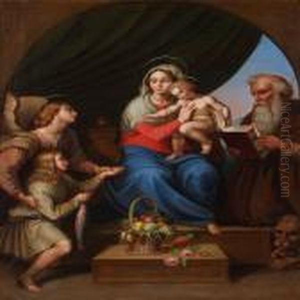 Madonna Del Pesce Oil Painting by Raphael (Raffaello Sanzio of Urbino)