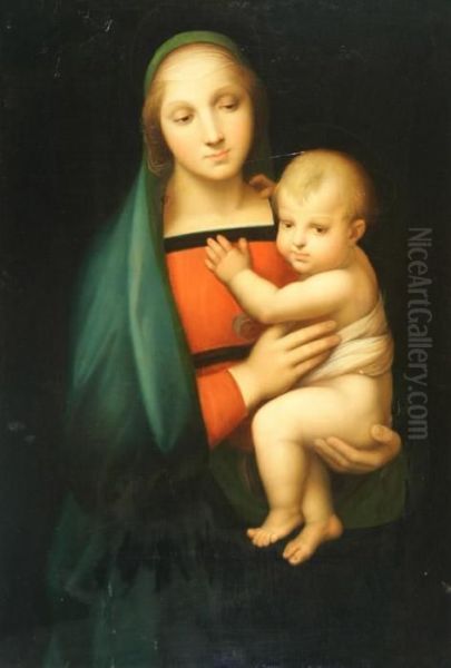 Madonna Del Granduca Oil Painting by Raphael (Raffaello Sanzio of Urbino)