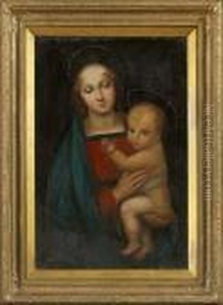 Madonna Del Granduca Oil Painting by Raphael (Raffaello Sanzio of Urbino)