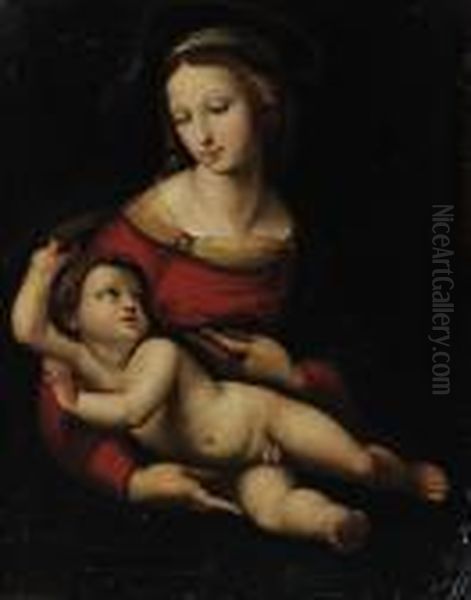 The Madonna And Child Oil Painting by Raphael (Raffaello Sanzio of Urbino)