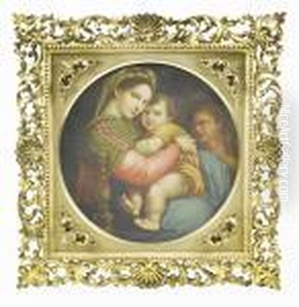 Madonna Della Sedia Oil Painting by Raphael (Raffaello Sanzio of Urbino)