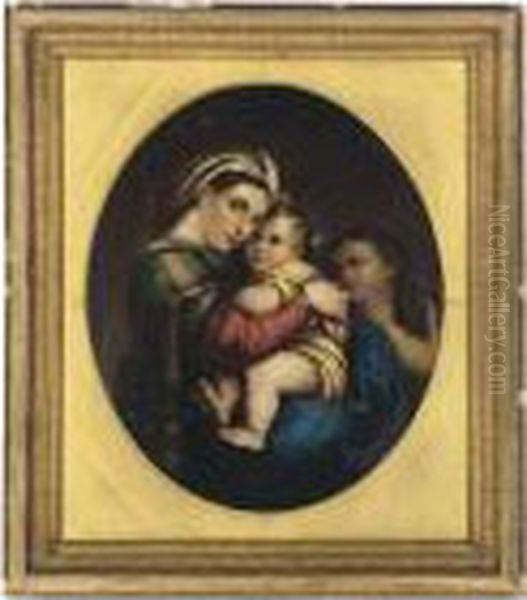 Sanzio, Called Raphael Madonna Della Sedia Oil Painting by Raphael (Raffaello Sanzio of Urbino)