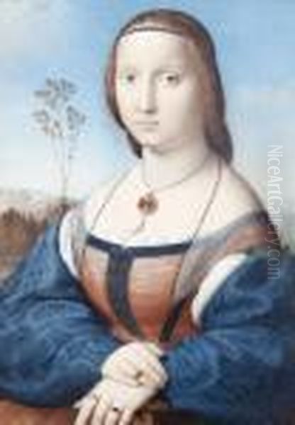 Portrait Of Maddalena Doni Oil Painting by Raphael (Raffaello Sanzio of Urbino)