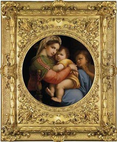 Madonna Della Sedia Oil Painting by Raphael (Raffaello Sanzio of Urbino)