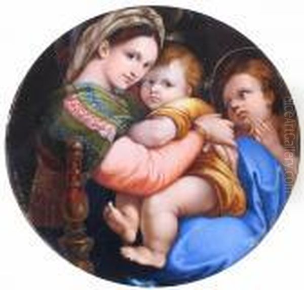 Madonna Della Sedia Oil Painting by Raphael (Raffaello Sanzio of Urbino)