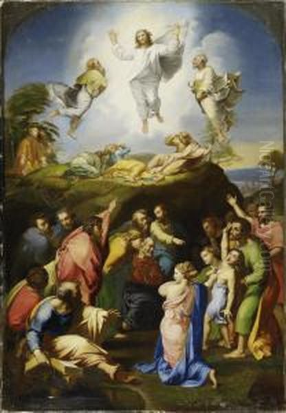 Transfiguration Of Christ Oil Painting by Raphael (Raffaello Sanzio of Urbino)